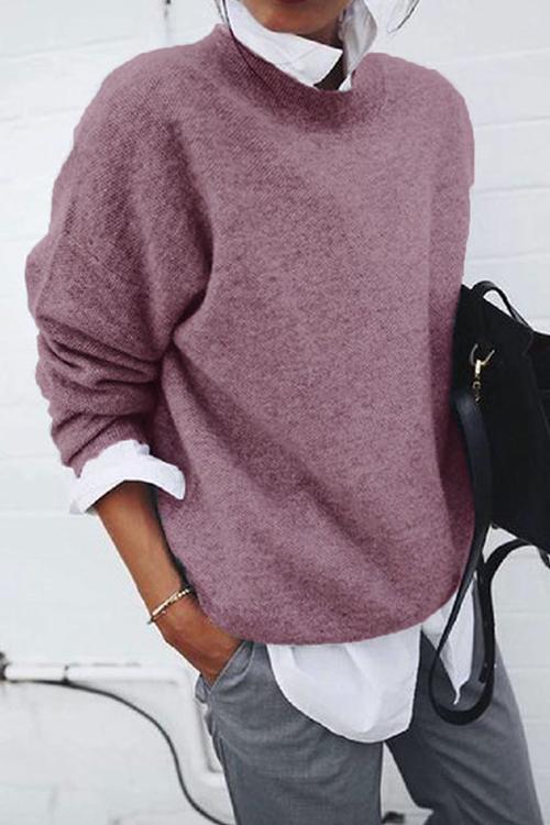 Heididress Lapel Fake Two Pieces Casual Sweater