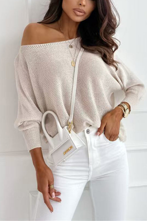 Heididress Boat Neck Bow Back Cut Out Pullover Sweater