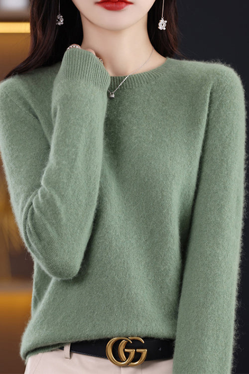 Heididress Crewneck Solid Comfy Pullover Sweater