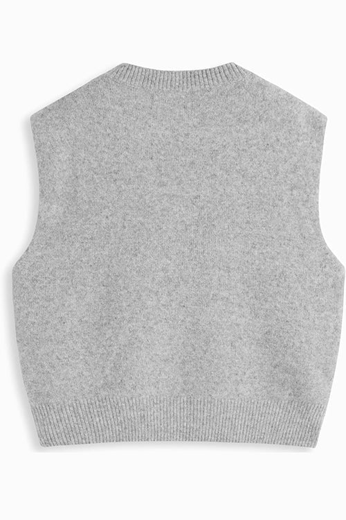 Heididress Crewneck Knitted Pullover Sweater Vest